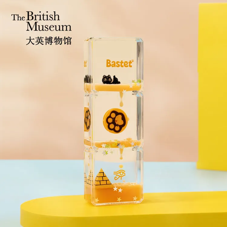 大英博物馆办公工位流沙治愈解压桌面摆件高级感男生生日礼物女生