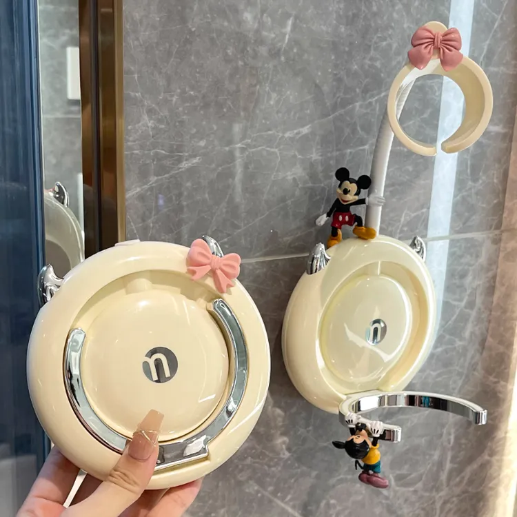 厨潮流懒人吹风机支架免手拿壁挂免打孔卫生间电吹风筒置物架子