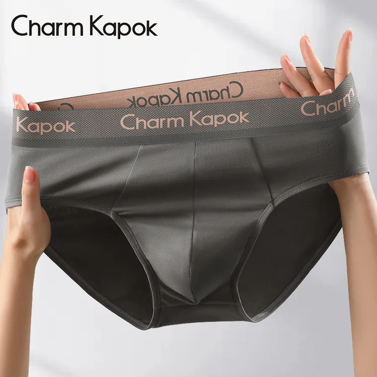 CharmKapok男士内裤三角2025新款纯棉100%全棉裆抗菌透气短裤正品