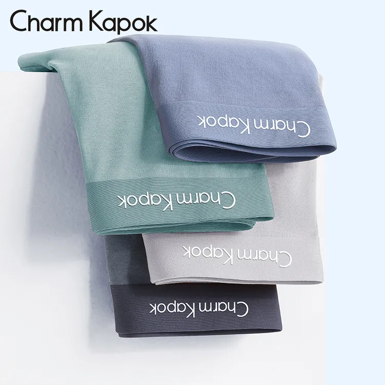 CharmKapok男士内裤2025新款莫代尔无痕抗菌透气四角平角短裤正品