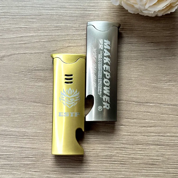 新款创意直冲充气打火机高档充气防风打火机啤酒开打火机送礼火机