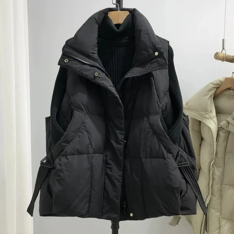 200-300斤胖mm百搭加厚棉服马甲显瘦背心秋冬时髦洋气保暖短外套