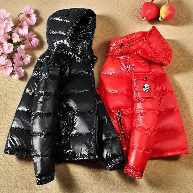 潮男短款羽绒外套连帽情侣秋冬潮流印花韩版潮牌白鸭绒新款羽绒服