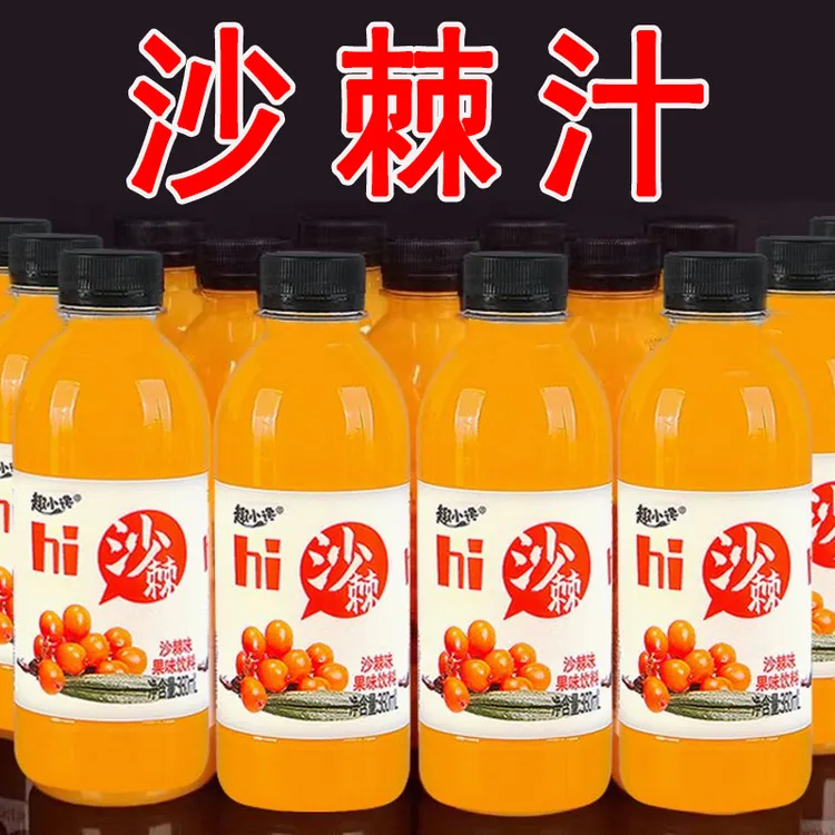 【厂家直销】趣小谗360ml*24瓶/12瓶沙棘汁果味饮料整箱畅饮饮品