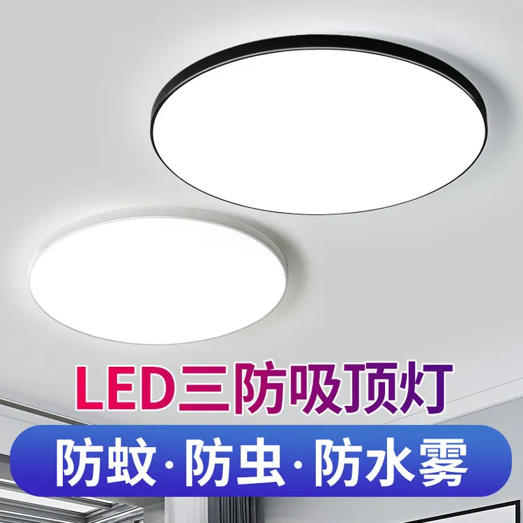 2025年新款简约大气房间大厅超薄吸顶灯圆形走廊书房间玄关阳台灯