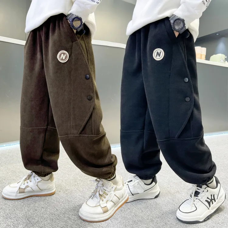 男童裤子秋季休闲长裤2024中大童韩版宽松儿童秋冬运动束脚裤洋气