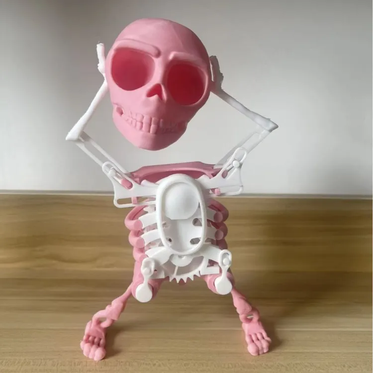 3D立体跳舞骷髅小人会左右晃动摇摆骷髅头整蛊搞怪玩具DIY装搞笑