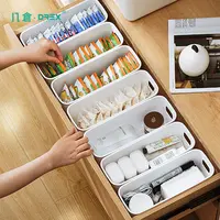 几仓【买3赠3】抽屉收纳盒大容量整理储物盒加厚简约纯白宿舍松弛感