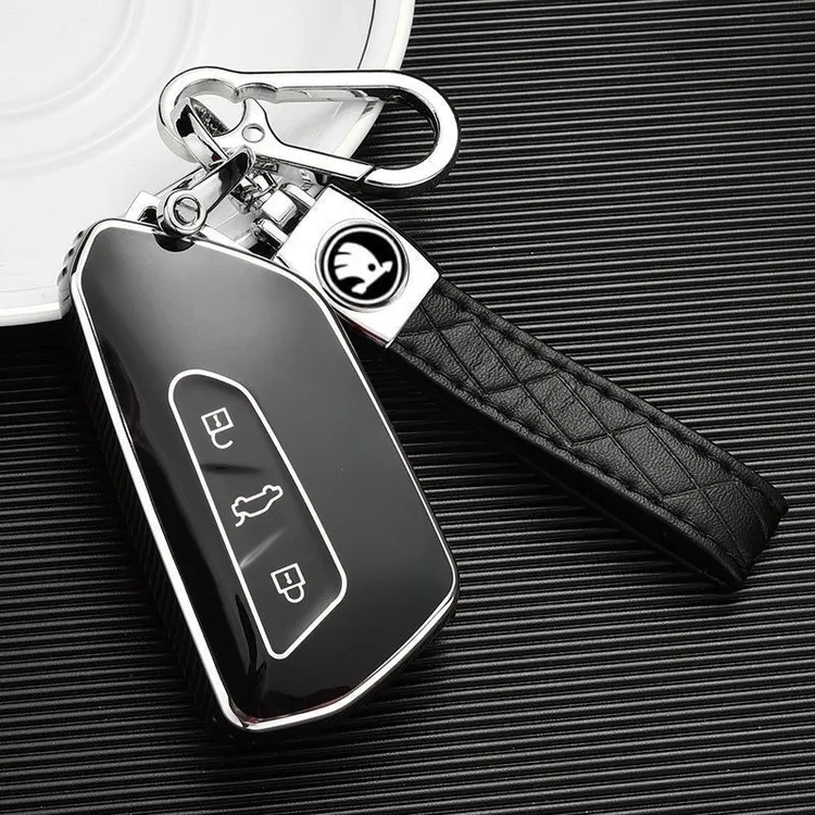 2022款斯柯达明锐Pro钥匙套汽车遥控壳包扣装饰专用品个性男女