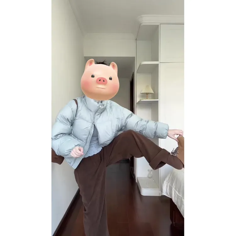 INS CEC气质名媛棉服冬季新款加绒加厚保暖上衣宽松显瘦遮肉外套