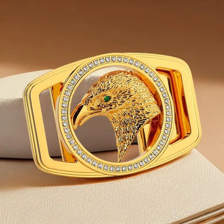 男款男士史蒂芬老鹰不锈钢裤腰带皮带扣头高档百搭皮带头自动扣