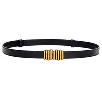 潮流女士皮带百搭牛仔裤黑色优雅腰带女