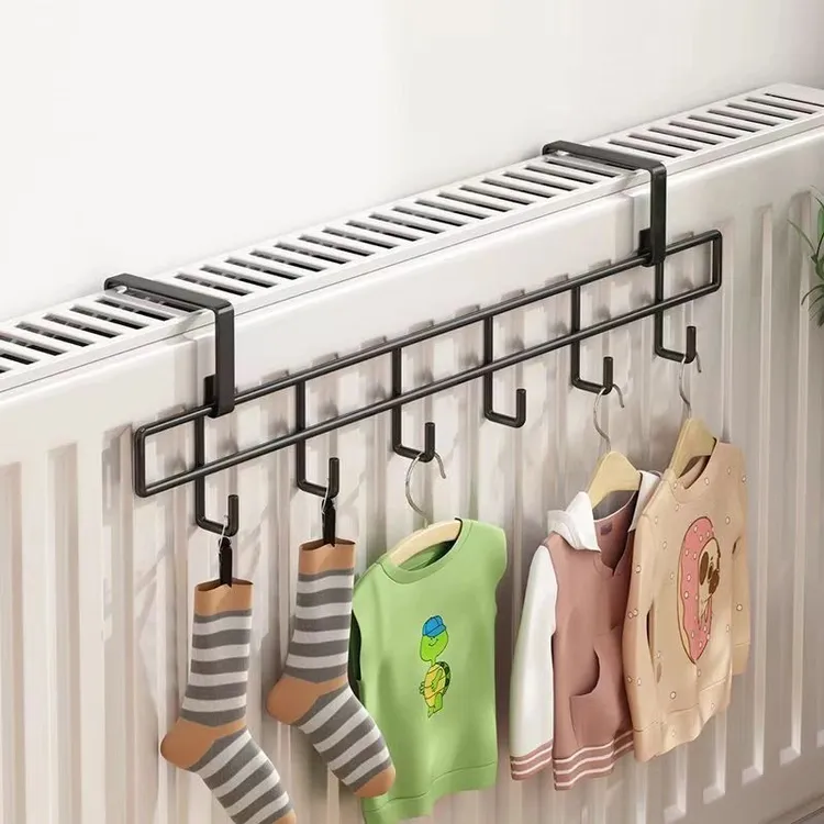 暖气片晾衣架专用挂钩烘干挂衣架宿舍家用暖气管上专用支架置物架