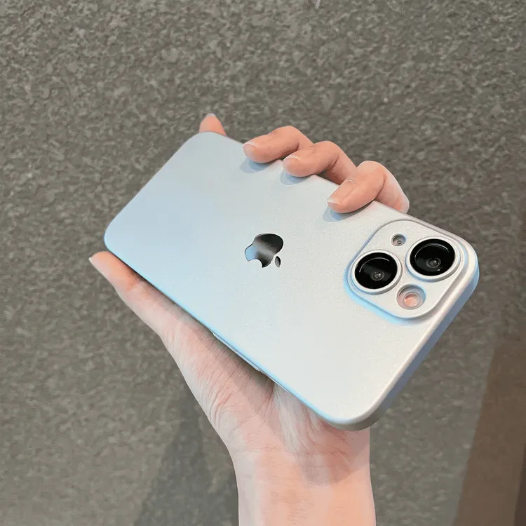高级磨砂肤感PC超薄硬壳适用苹果16/15/14/13/12/11镜头膜手机壳