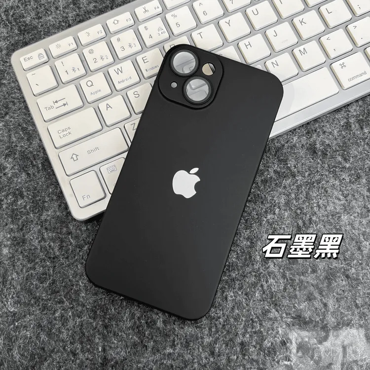 高级感磨砂超薄PC硬壳适用苹果16/15/14/13/12/11镜头全包手机壳