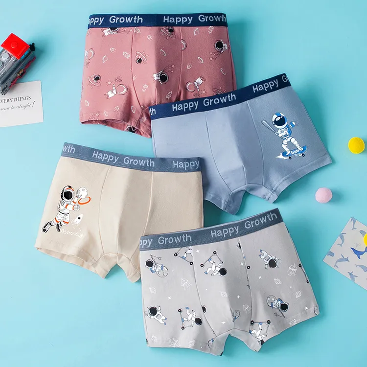 儿童内裤男纯棉大童男孩四角短裤全棉中童短裤10男童平角裤15岁12