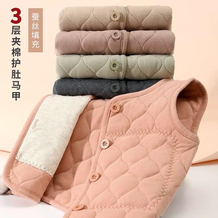 儿童马甲女童背心保暖德绒宝宝马夹婴儿护肚男童内穿外穿冬季2285