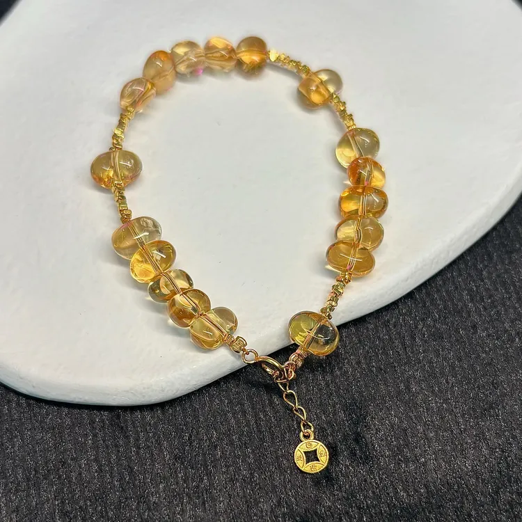【财云】黄水晶手串（天然珠宝多样性发其一）