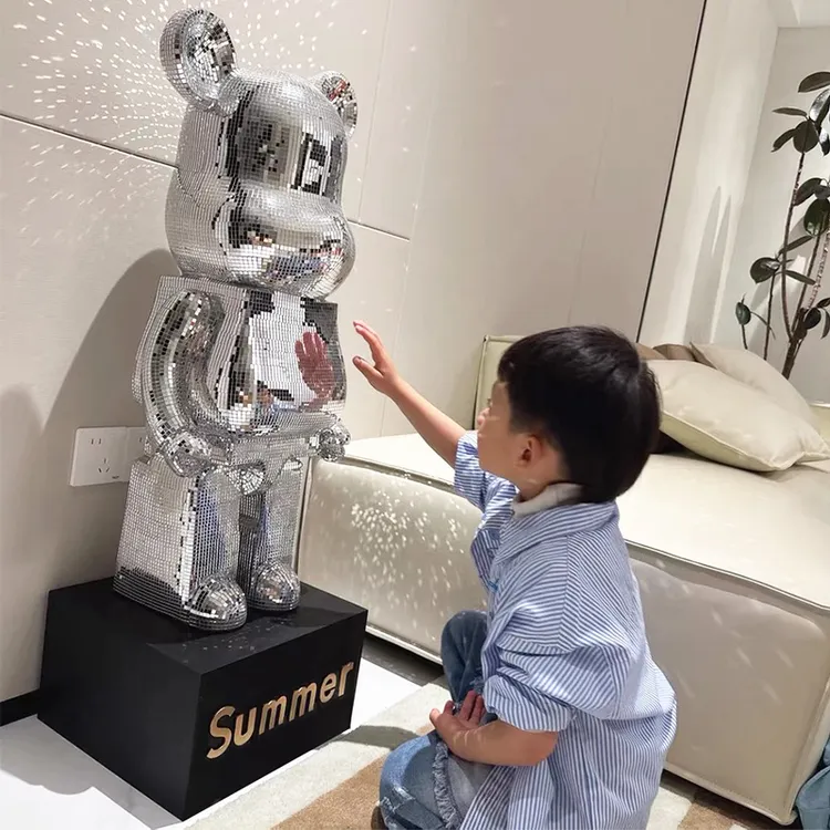 网红熊客厅摆件高端上档次轻奢高档存钱罐大号储钱罐只进不出落地