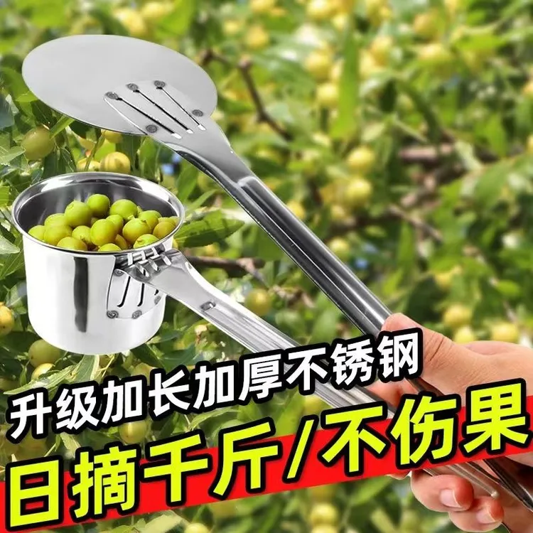 加厚不锈钢摘酸枣神器家用采摘山枣工具摘蓝莓番茄枸杞摘果神器