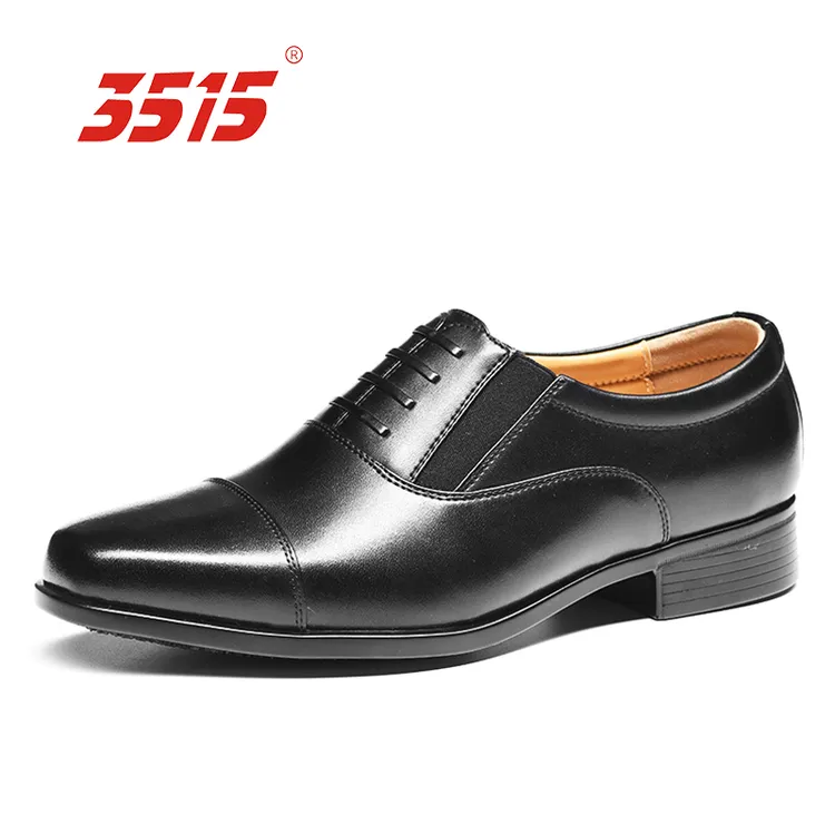 3515商务正装皮鞋男鞋男士休闲透气黑色牛津鞋通用百搭圆头正装鞋