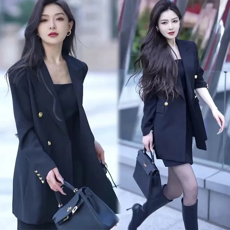 网红爆款气质春季套装裙两件套爆款2025新款时尚西装显瘦洋气高级