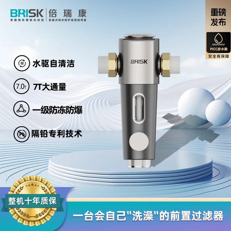 BRISK/倍瑞康全新S系列7T大流量水驱自清洁S30前置过滤器