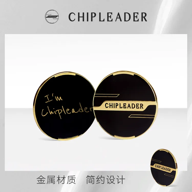 【ChipLeader】德州扑克超酷经典设计金属压牌器ChipLeader