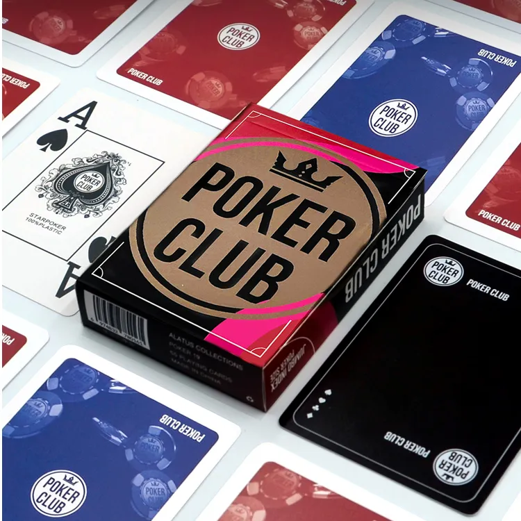 星扑克臻选德州扑克牌塑料牌大字号防水防折PVC扑克（POKERCLUB）