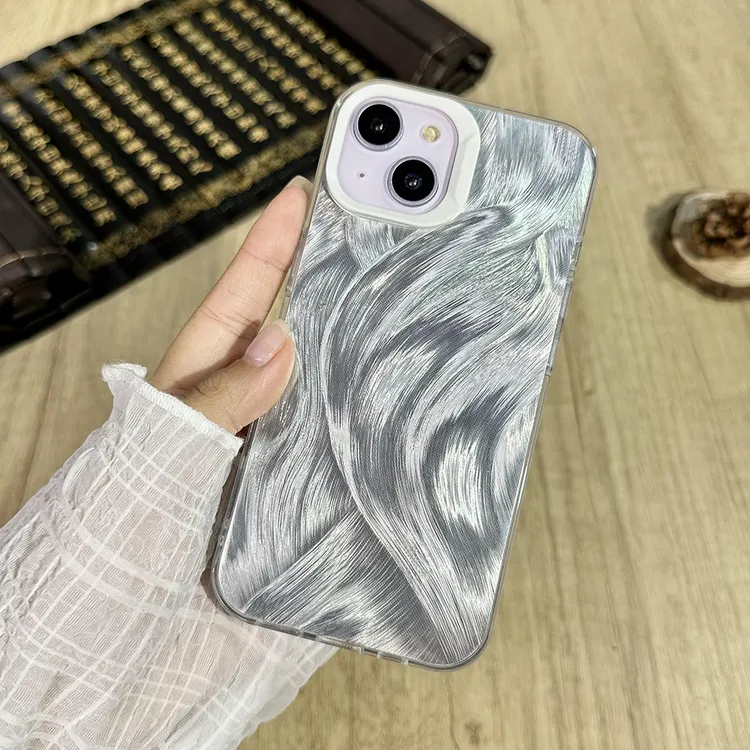 羽纱潮款苹果15手机壳iPhone14pro磨砂软壳12创意13防摔ins保护套