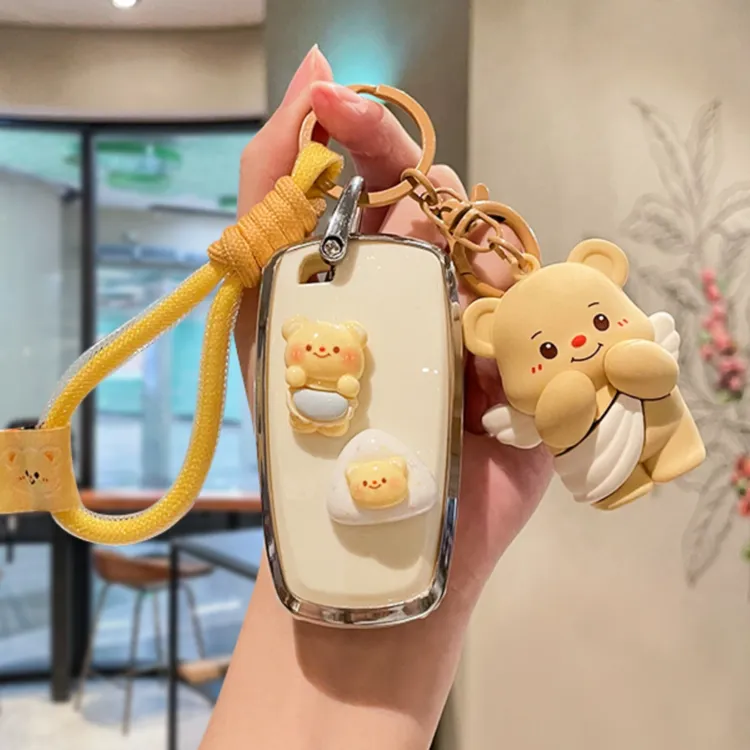 福特钥匙套女蒙迪欧福克斯锐界福睿斯锐际探险者金牛座车扣壳可爱