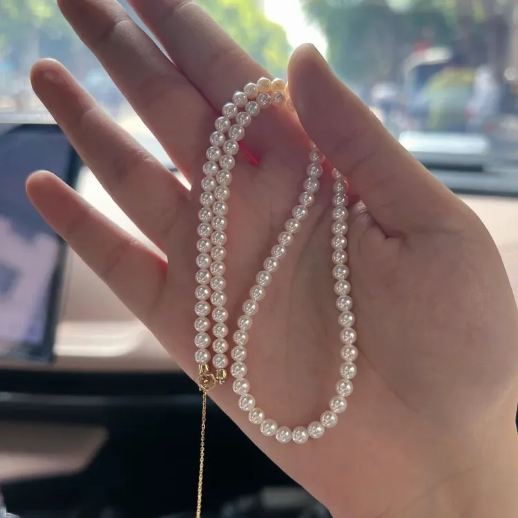 【鱼先生】秋上新高品质特惠小米珠项链天然淡水珍珠链诸暨真品精选