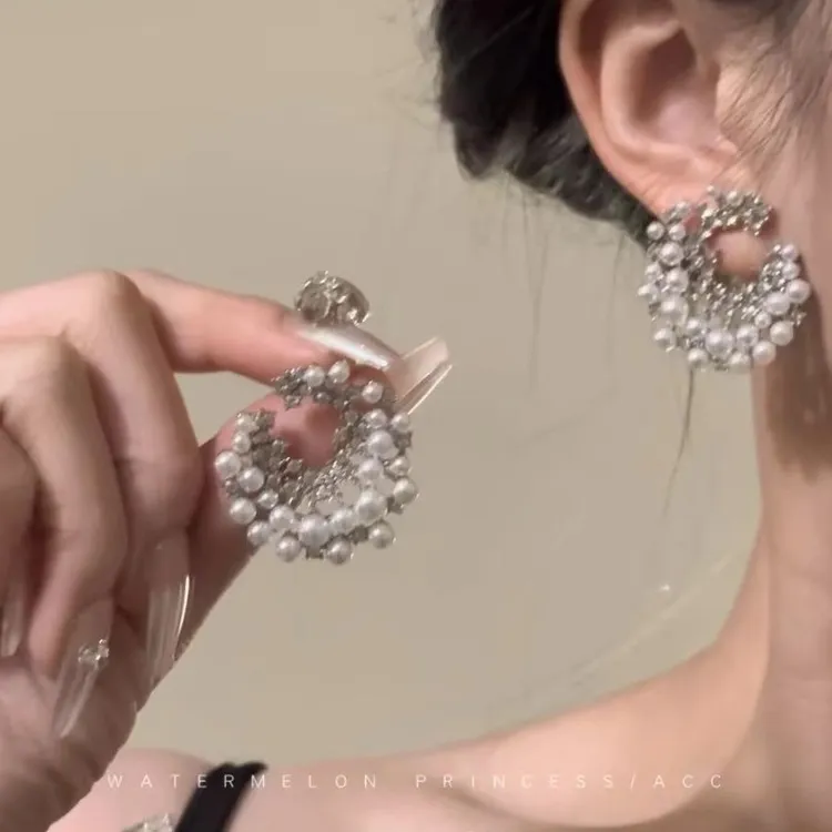 璀璨星河 敲辣耳钉女小众设计感高级轻奢耳环气质个性耳饰