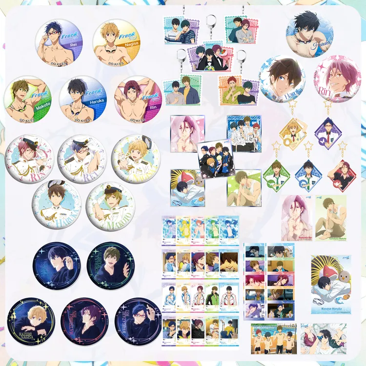 【暑期5折秒杀 永不补货】 free！系列 徽章色纸集合周边