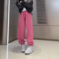 （加长款）秋季显瘦百搭束脚裤高腰百搭休闲卫裤2502