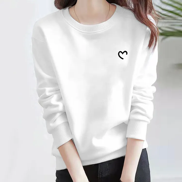 2026春秋新款卫衣女设计感小众克莱因蓝宽松圆领套头卫衣ins外套