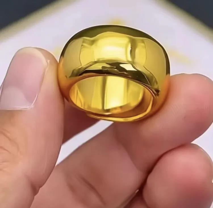合金戒指 大光板戒指时尚亮面饰品简约首饰指环鸽子蛋光面实心