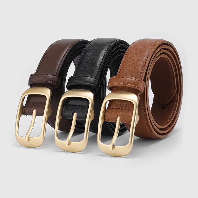 2024新款皮带女士真皮时尚简约配西裤牛仔裤腰带女装饰小众设计宽