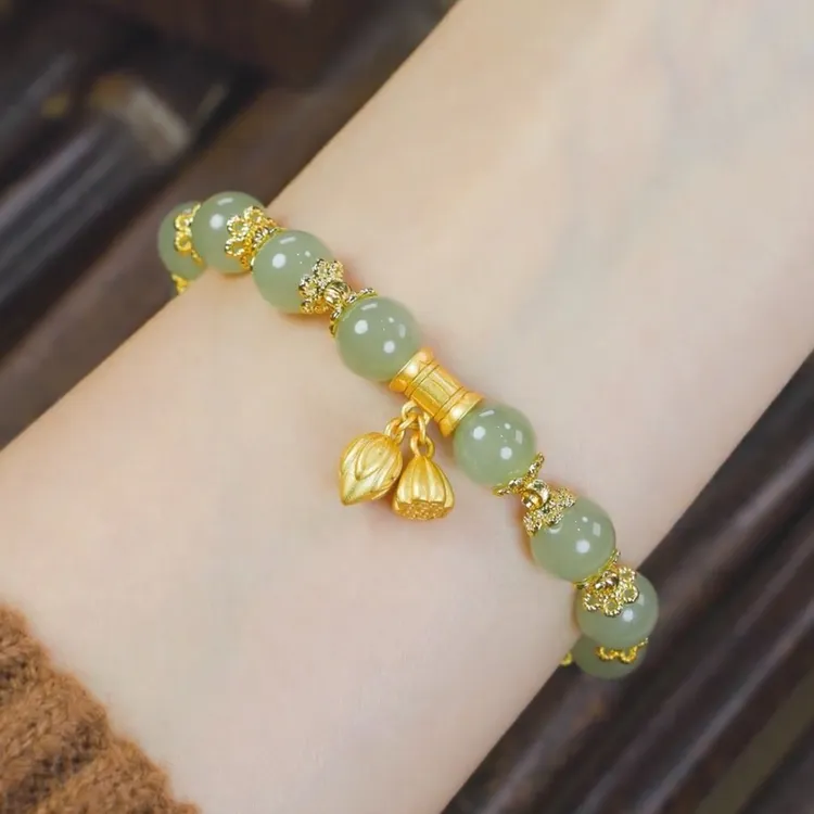 合金手链 【两世欢莲子】时尚百搭手链串珠手串小众设计送老婆商品图