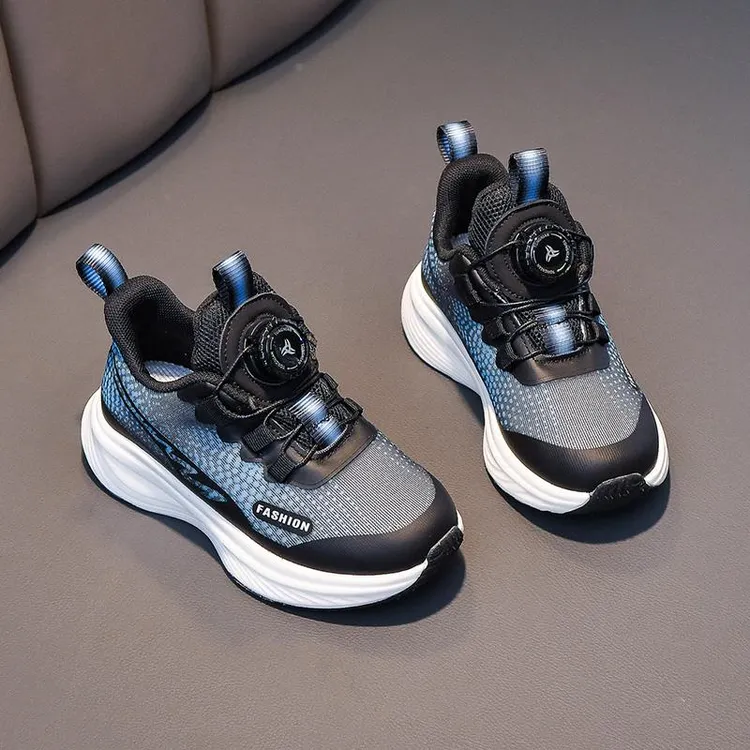 男童运动鞋秋季2024中大童轻便透气儿童双网鞋软底防滑学生跑步鞋