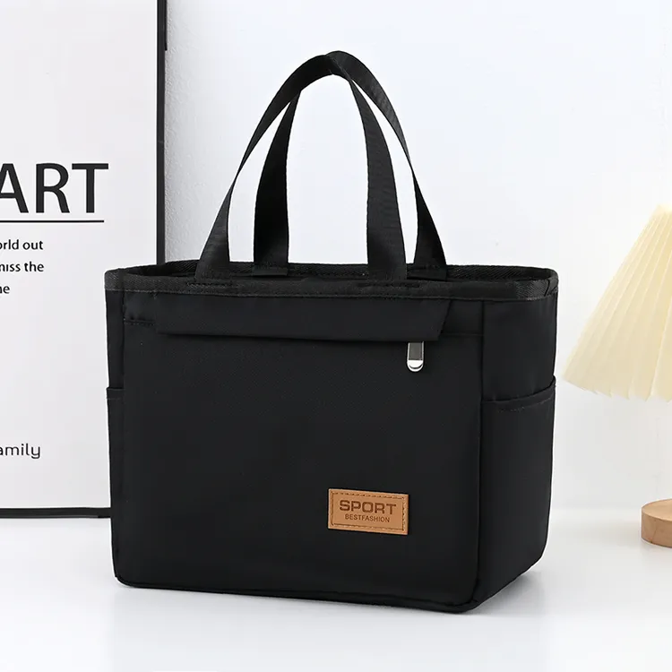 便当包饭盒袋子手提包铝箔防水防油午餐包学生上班族大容量带饭包