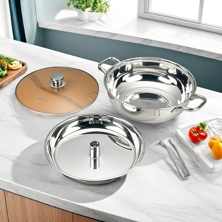 加厚蒸汽316L火锅不锈钢家用海鲜气蒸锅商用桑拿锅蒸煮两用蒸鱼锅