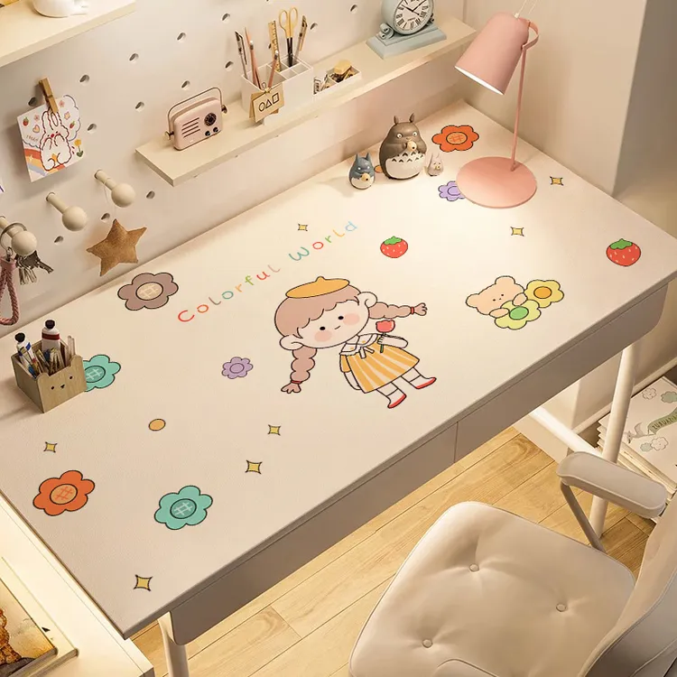 皮革书桌垫学生儿童写字台学习桌专用保护垫子可裁剪电脑办公桌布