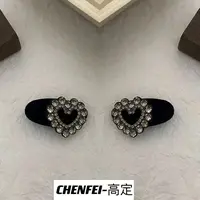 小香风前额刘海边夹侧边碎发夹女法式高端鸭嘴夹夹子头饰发卡1383