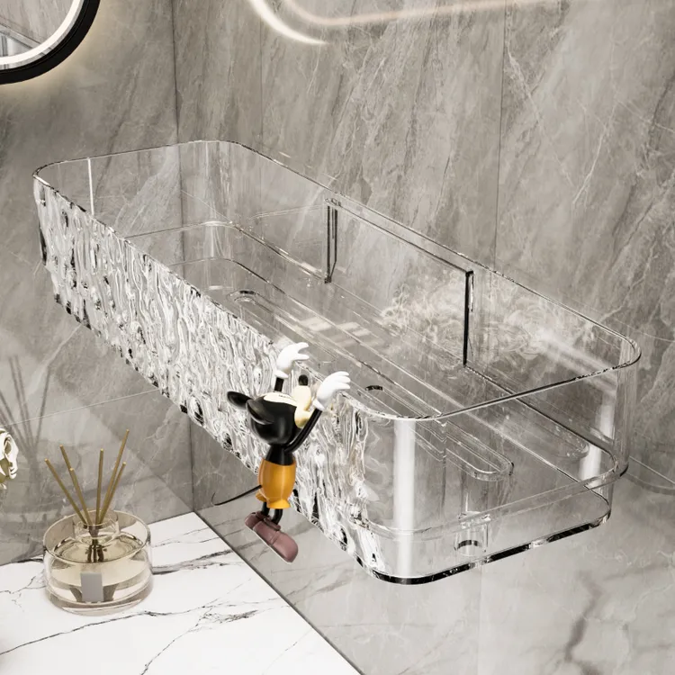 卫生间置物架浴室厕所洗手间免打孔壁挂洗漱台家用化妆品收纳架子