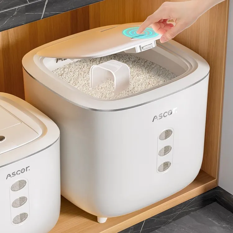 米桶防虫防潮密封家用粮桶厨房装米缸食品级大米收纳盒面粉储存罐