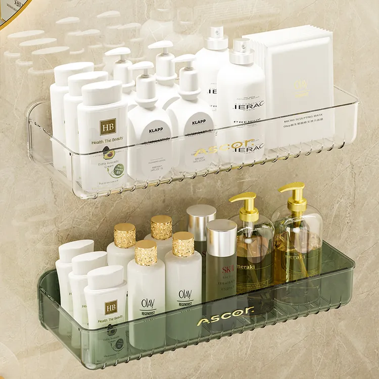 卫生间置物架家用浴室免打孔壁挂洗手间洗漱台墙上化妆品收纳架