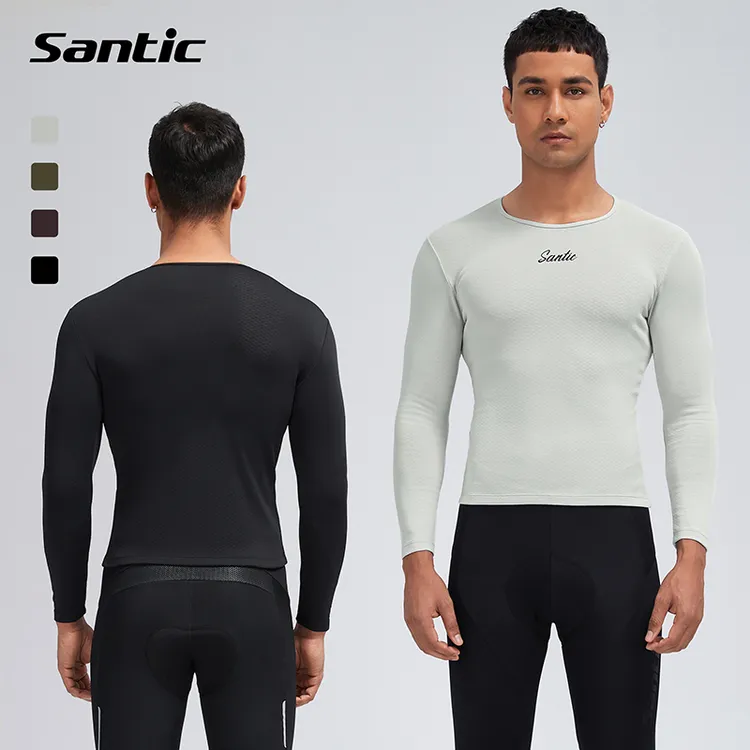 Santic/森地客秋冬抓绒速干长袖内衣冬季打底内衣骑行排汗衫 西洋