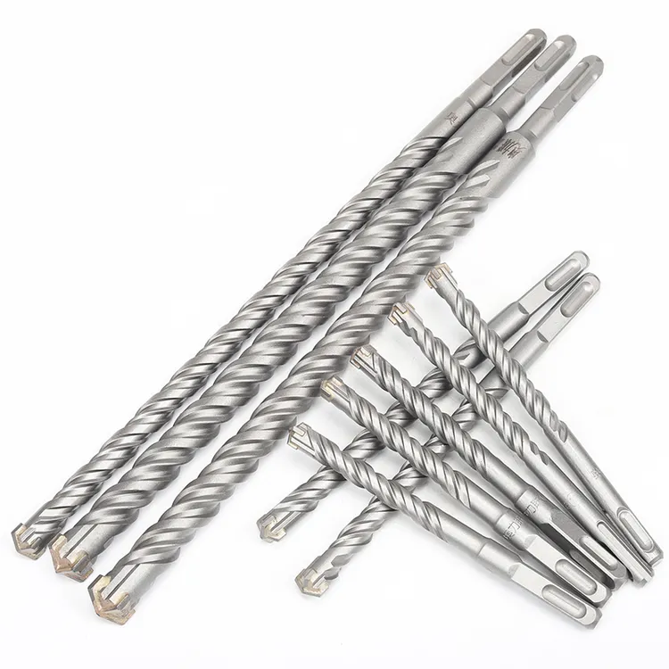 加长十字冲击穿墙钻头电锤合金转头打孔混凝土四刃钻手电钻钻头