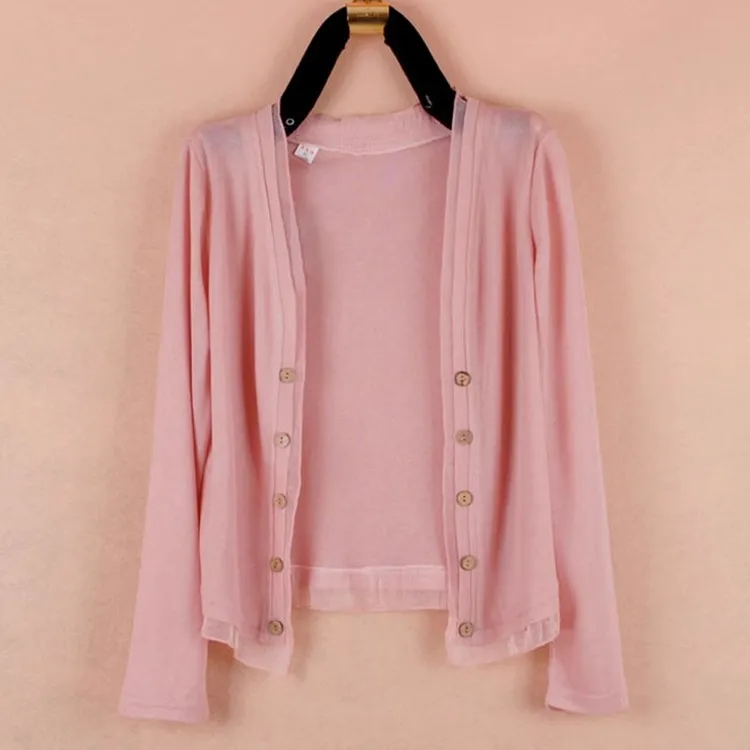 冰丝针织衫开衫女夏季2025新款薄款高级感小披肩秋季外搭小外搭